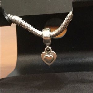 Retired Pandora Heart Dangle Charm Sterling